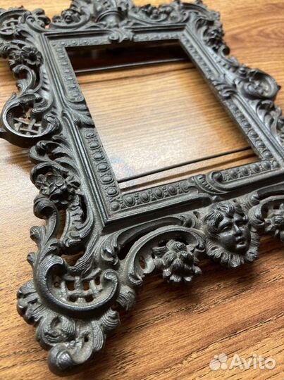 Антикварная рамка, чугунное литье, царская Россия
