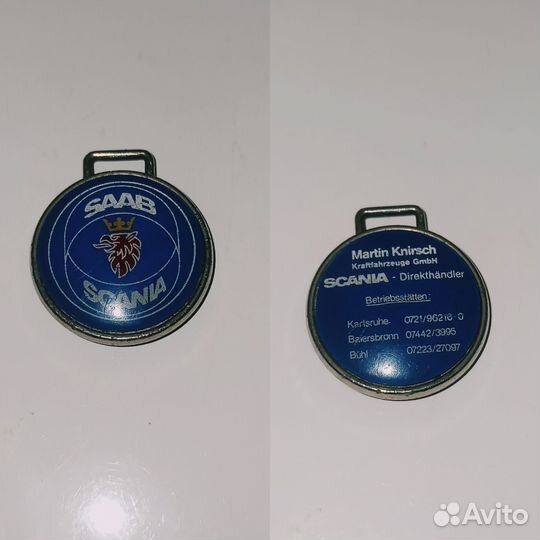 Эмблема Saab,немецкого происхождения, двусторонняя