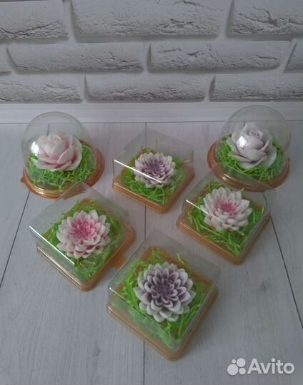 Цветы из мыла в куполе