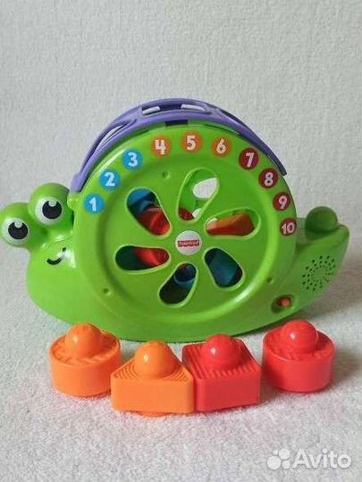 Игрушка музыкальный сортер Улитка Fisher price