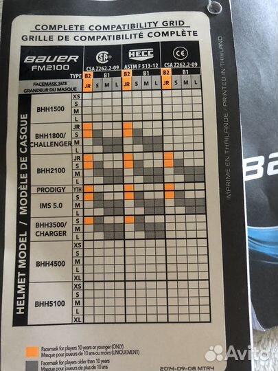 Новый Хоккейный шлем Bauer 2100JR helmet combo