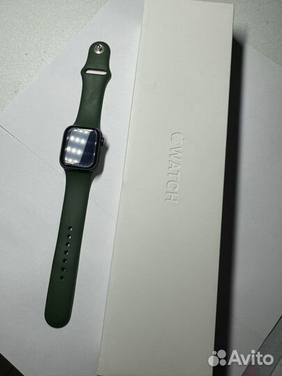 Часы apple watch 7 41 mm green