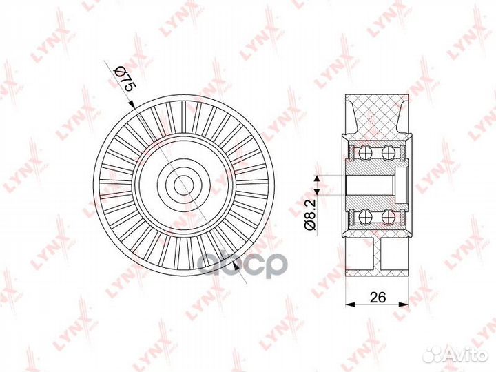 Ролик натяжной приводного ремня PB5280 lynxauto