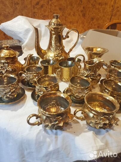 Сервис чайно кофейный золото скифов