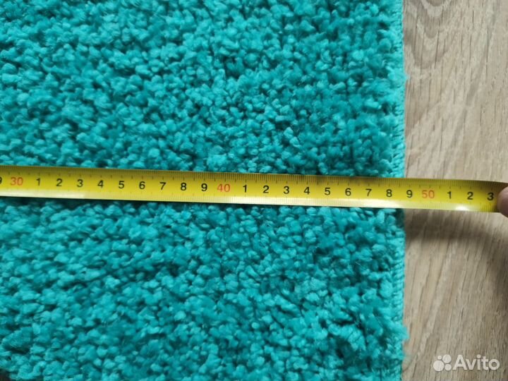 Новый бирюзовый коврик для туалета