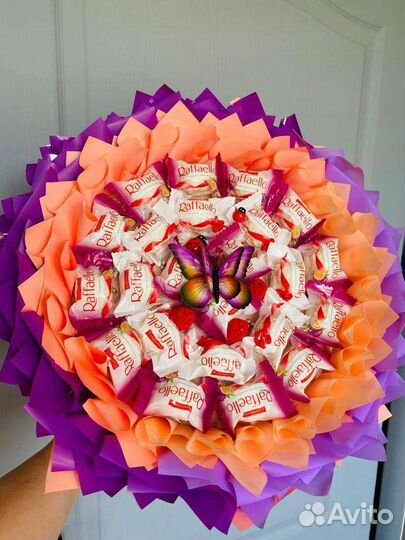 Букет к 1 сентября из рафаэлло