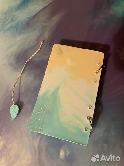 Блокнот А6 из эпоксидной смолы