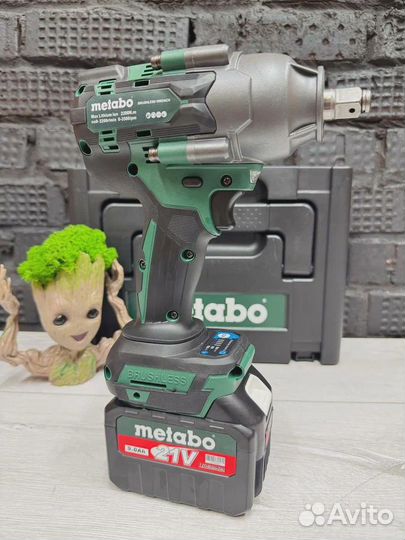 Гайковерт аккумуляторный Metabo 1800Нм. 9Ah Усилен