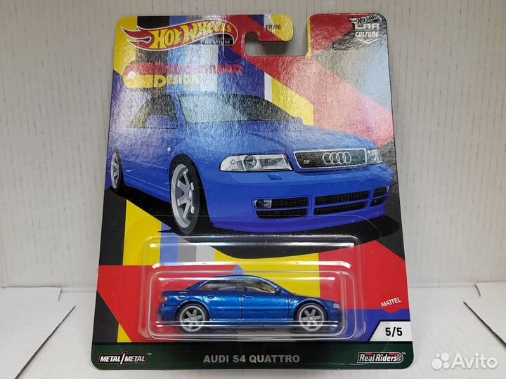 Hot Wheels Audi S4 Quattro Premium синяя