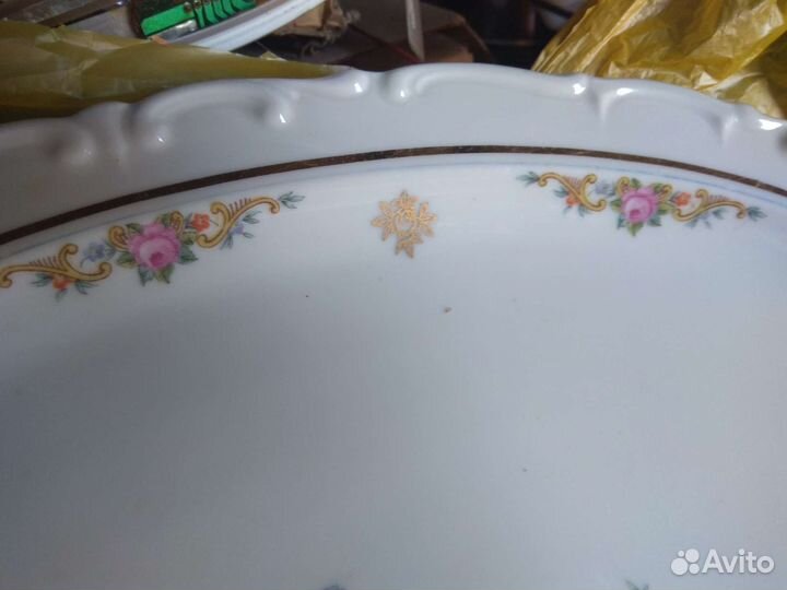 Блюдо фарфор большое Германия Kahla