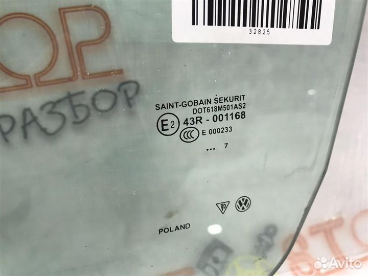 Стекло двери переднее левое Porsche Cayenne 9PA