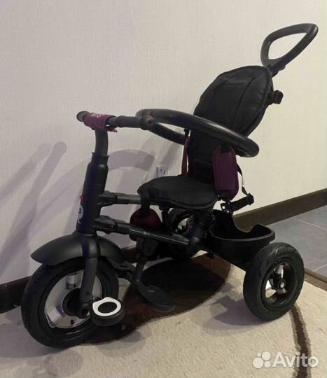 Детский трехколесный велосипед складной с ручкой