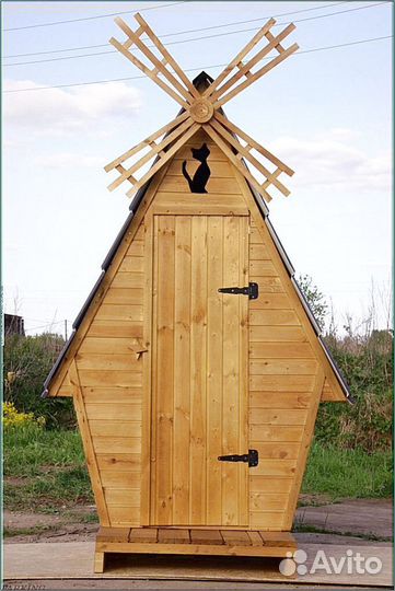 Уличный туалет с декором юби 702