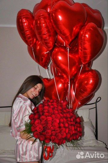 Шарики на День влюблённых