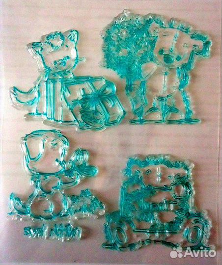 Силиконовые штампы для скрапбукинга, эмбоссинга