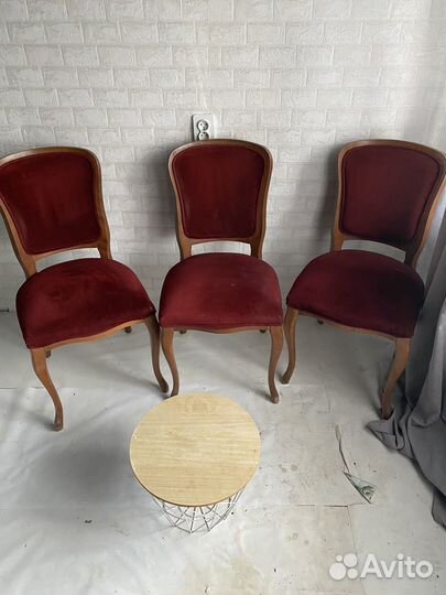 Стулья из дерева бу 3шт винтаж