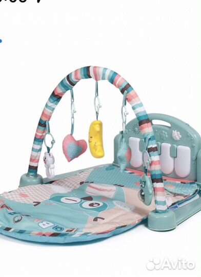 Развивающий коврик с пианино,подушка в подарок