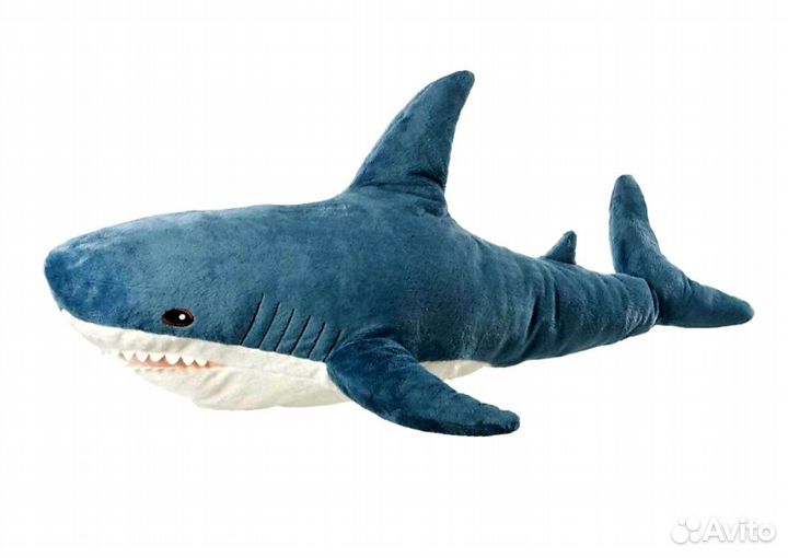 Мягкая игрушка акула 100см новая