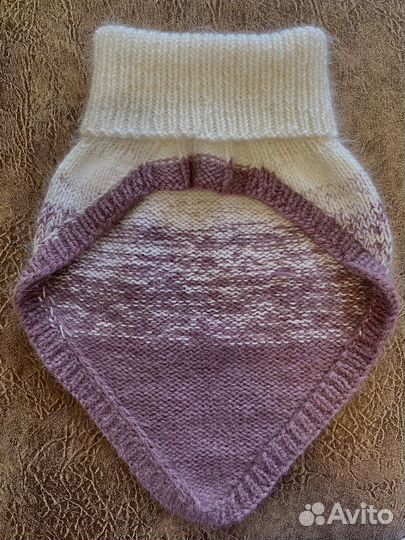 Шапка, варежки, на заказ, ручная работа