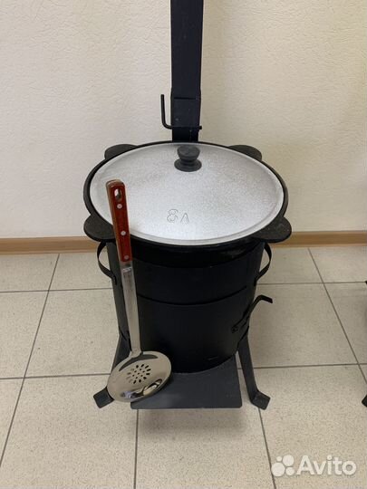 Казан чугунный с печью