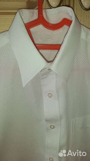 Рубашка школьная белая,146