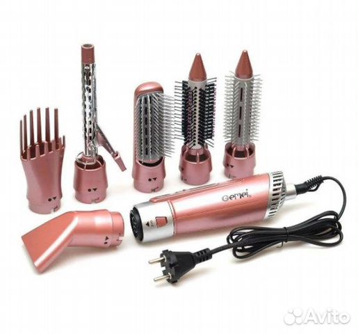 Фен-плойка-расческа 7в1