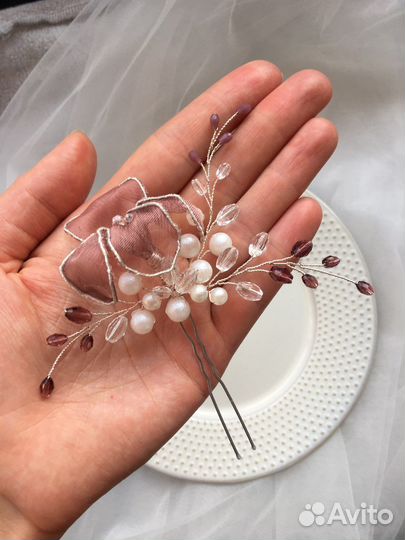 Шпилька-веточка для волос