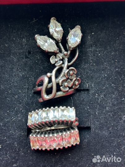 Кольцо серьги серебро