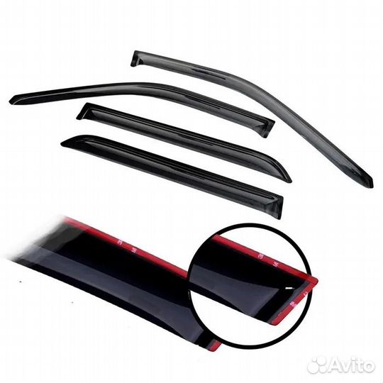Ветровики ваз Лада Ларгус Дефлекторы окон