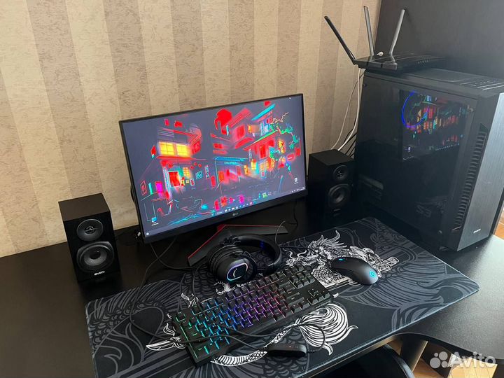 Игровой компьютер в сборе