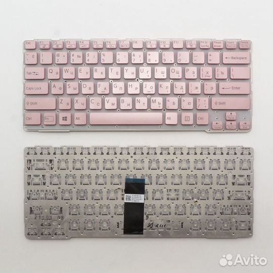 Клавиатура для ноутбука Sony SVE14A розовая