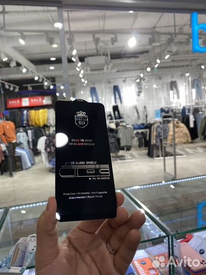 Защитное стекло на Samsung A22S 6D