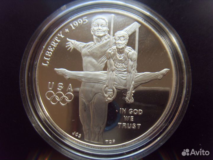 США 1 доллар 1995 Атланта Гимнастика
