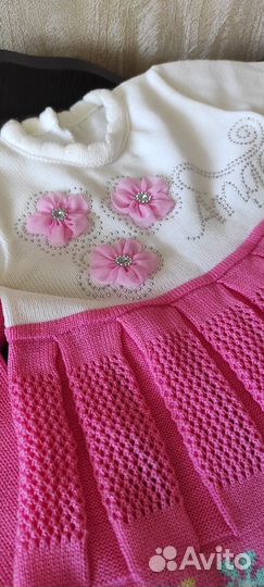 Вязаный костюм детский 74 80