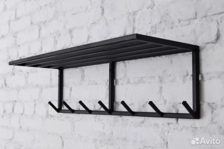 Вешалка настенная для прихожей металлическая лофт