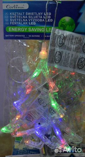 Украшение Лэд микс рождественский 20х16см на батар