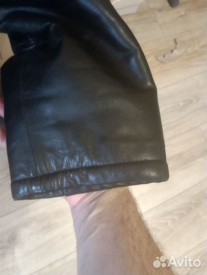 Кожаная дубленка мужская