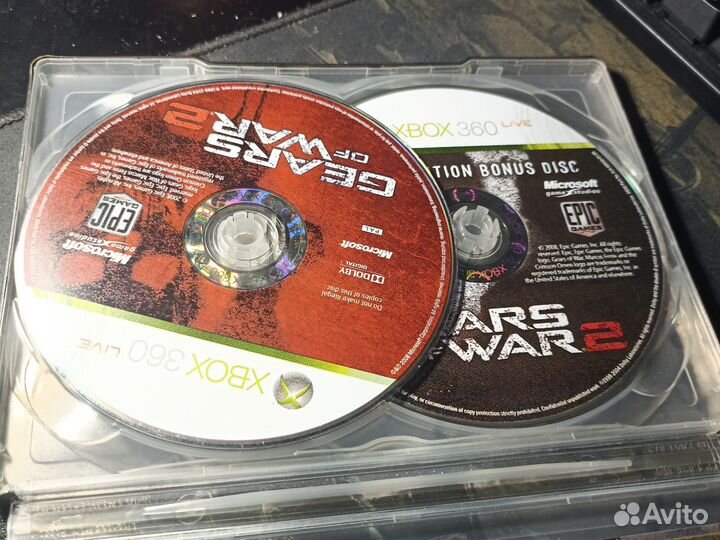 Диск gear of war 2 артбук xbox360