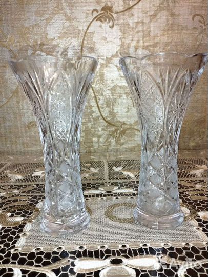 Ваза хрустальная