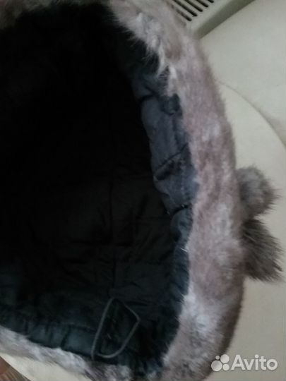 Шапка женская новая из голубой норки