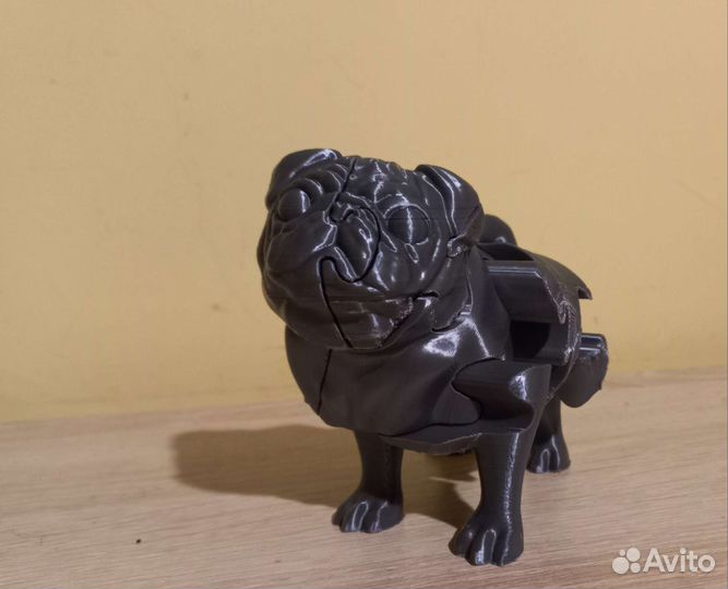 Мопсик 3d пазл