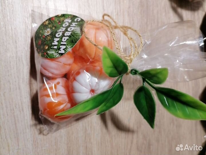 Мыло ручной работы мандарин