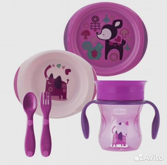 Chicco комплект посуды
