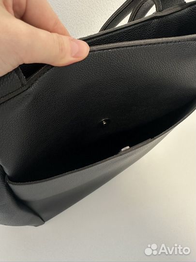 Сумка-шопер женская, черная