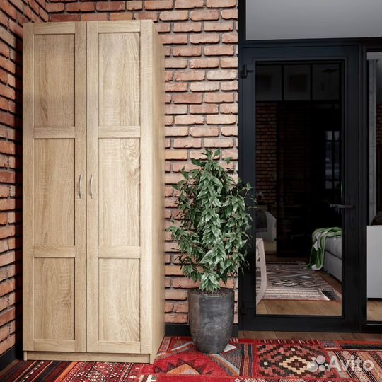 Пегас шкаф 2 двери сборные RU сонома