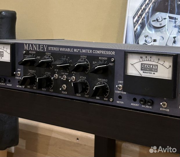 Manley stereo variable mu limiter compressor
