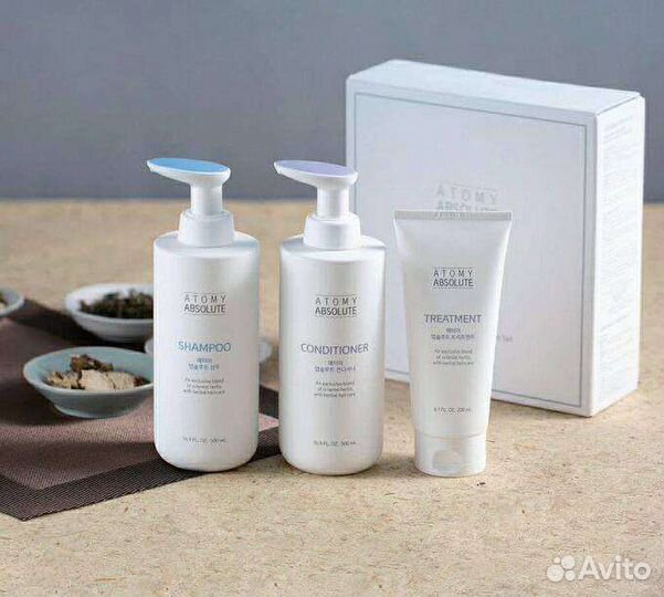 Шампунь, маска, кондиционер Абсолют Атоми