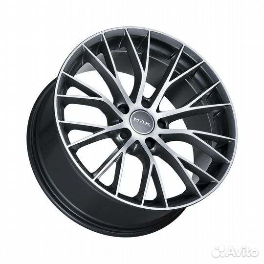 Литые диски 8x18 5x120 72.6 ET30 MAK Munchen Gunmetal Mirror Face