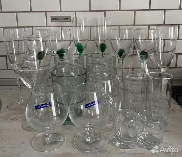 Бокалы для разных напитков