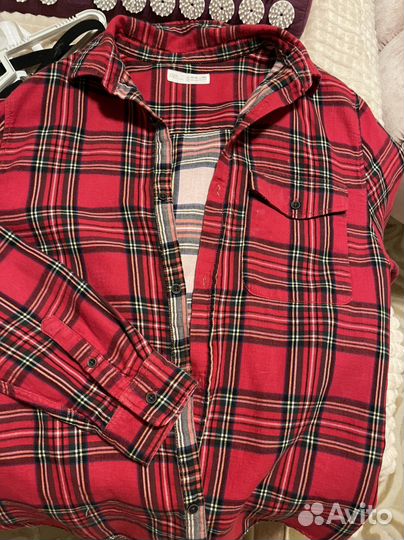Рубашка в клетку zara подростковая для мальчика